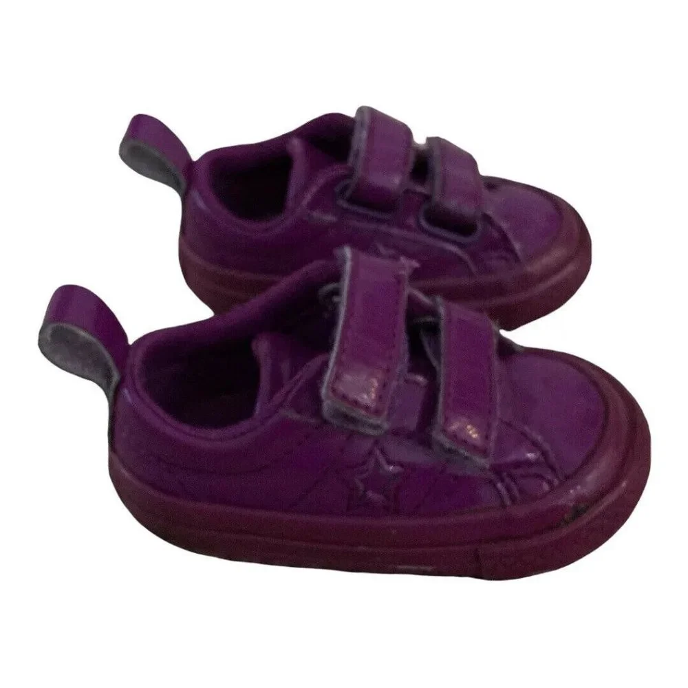 Converse One Star Size 3 Infant Toddler Medium Purple Low Top Synthetic 762523C